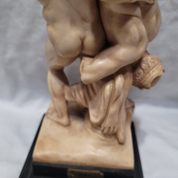 SOLD! G. Ruggeri Sculpture Italy Mythology Nude Hercules Diomedes Vintage 60's - Picture 5 of 16
